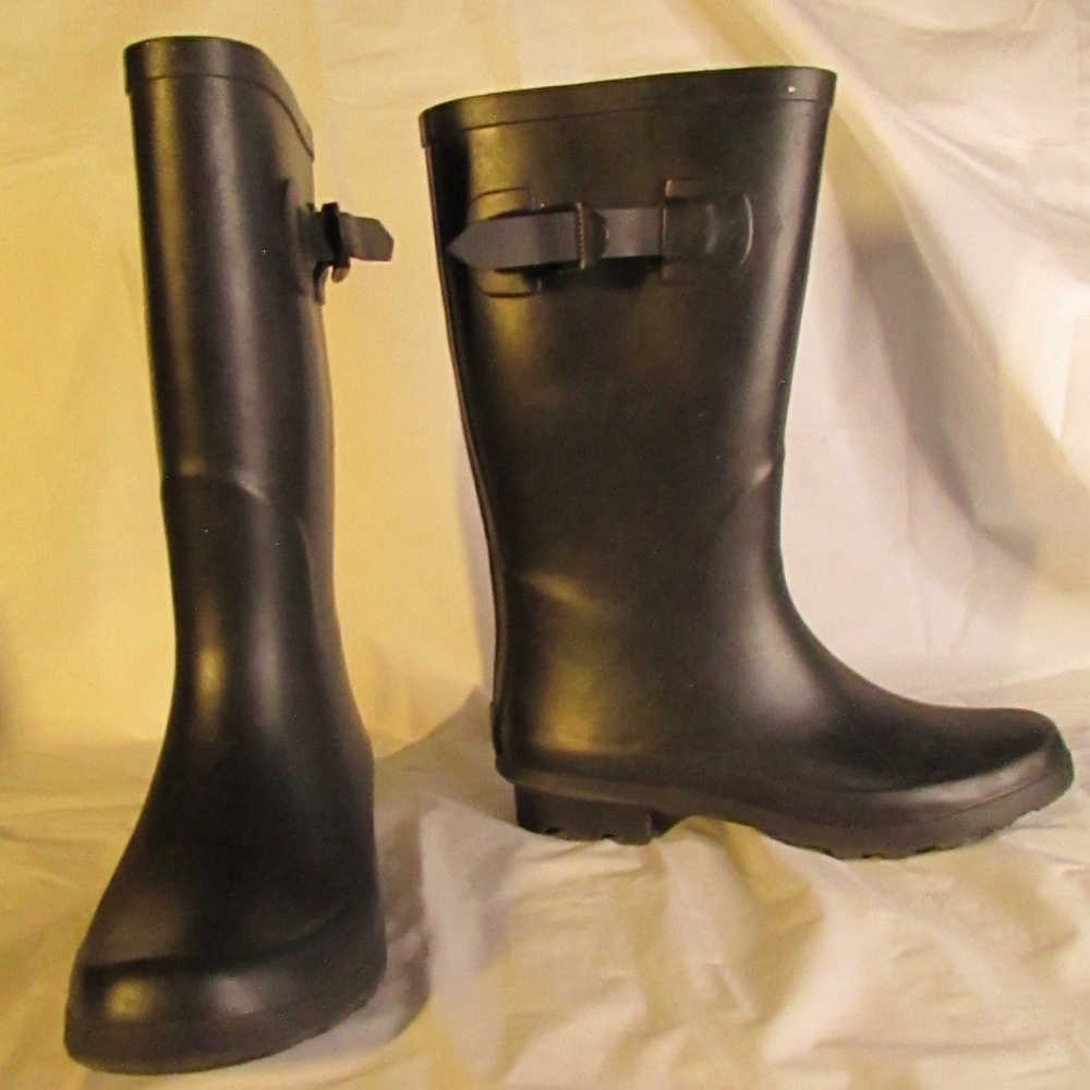 Black Men's Rain & Snow Boots
